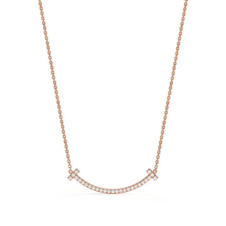Glassesnfire T Medium Diamond Pendant Necklace