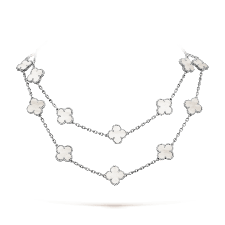 18K Vintage Alhambra 20 Motifs Long Necklace