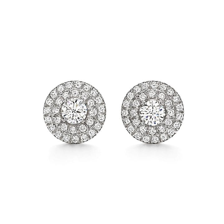 Glassesnfire T Soleste Diamonds White Gold Earrings
